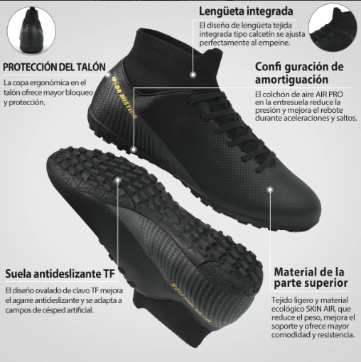 Tenis Deportivos de Fútbol – Agarre, velocidad y control total en la cancha