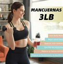 Par de Mancuernas Hexagonales 3 lb – Ideales para Pilates, Yoga y Tonificación
