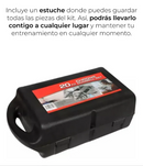 Kit De Mancuernas Pesas Con Barra Discos Ejercicio Gym 20kg Color Azul