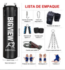 Bigview Saco de Boxeo Profesional 120 cm + Guantes