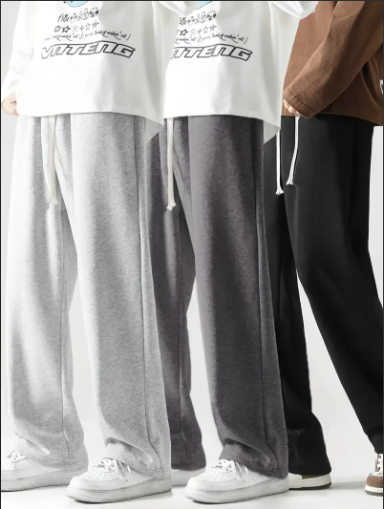 3 Piezas de Pantalones Deportivos Holgados con Cintura Elástica