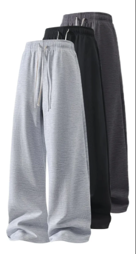 3 Piezas de Pantalones Deportivos Holgados con Cintura Elástica
